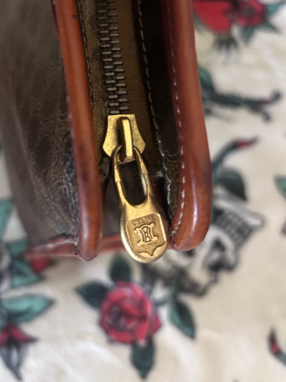 Vintage Celine Triomphe Macadam Portfolio Document Clutch Hand Bag - DM93 - Picture 9 of 16